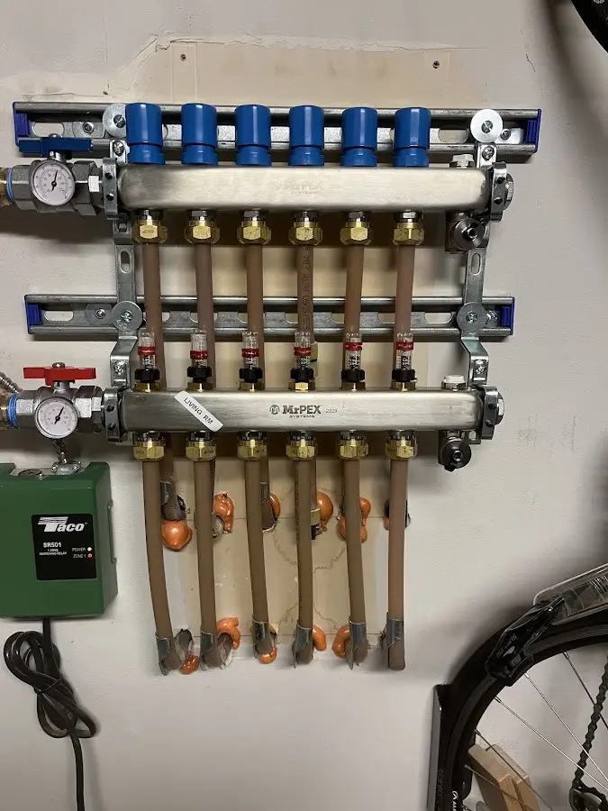 Plumber performing Gas Line Installation at a residential property in Chattanooga Valley